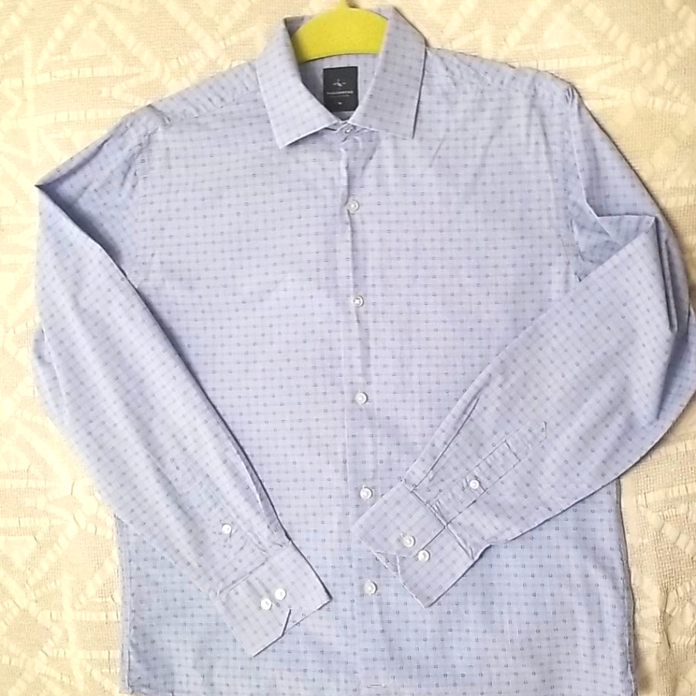 Tailorbyrd men dress shirt blue size M